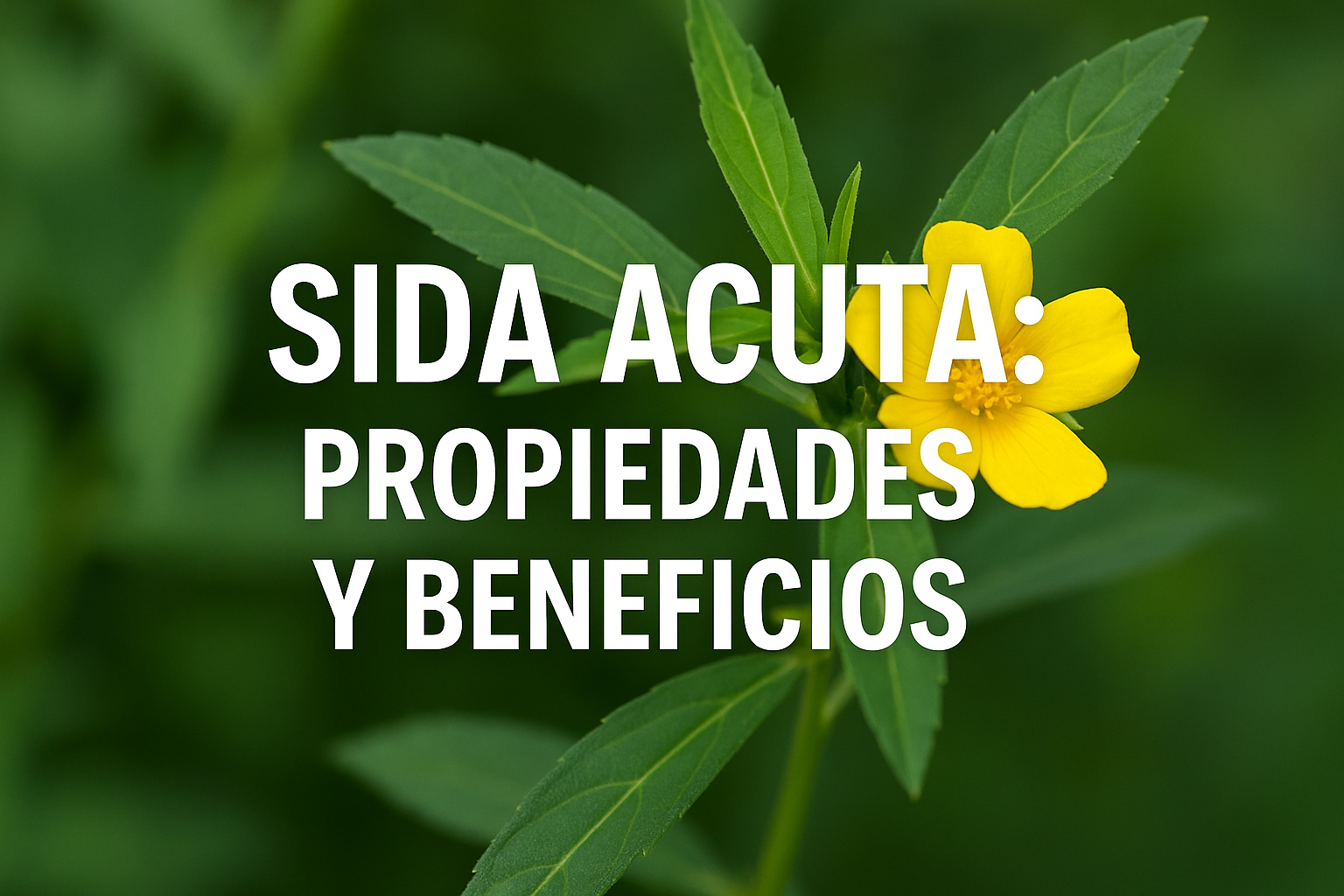 Sida Acuta: propiedades  y  beneficios