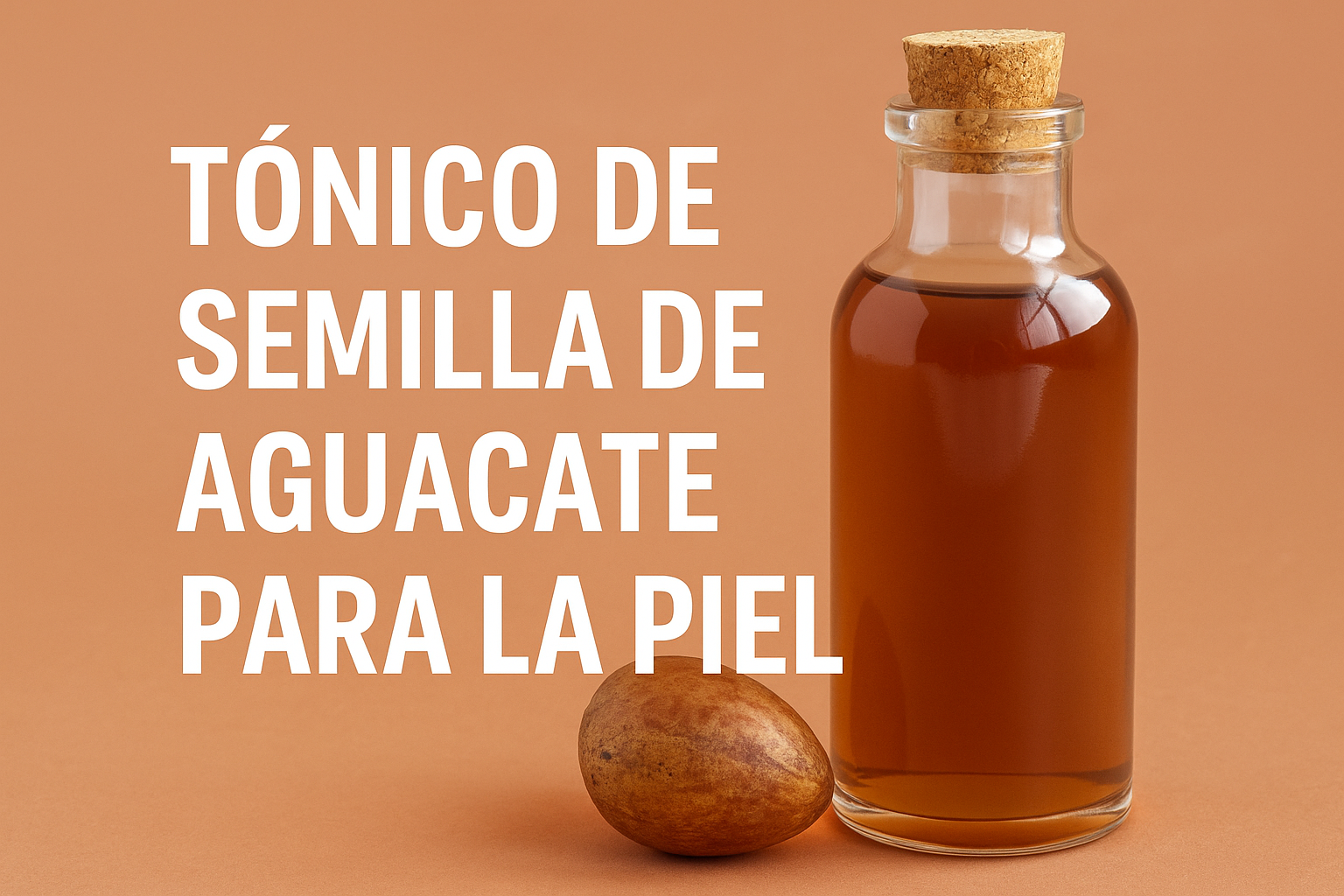 Tónico de semilla de aguacate para  la piel