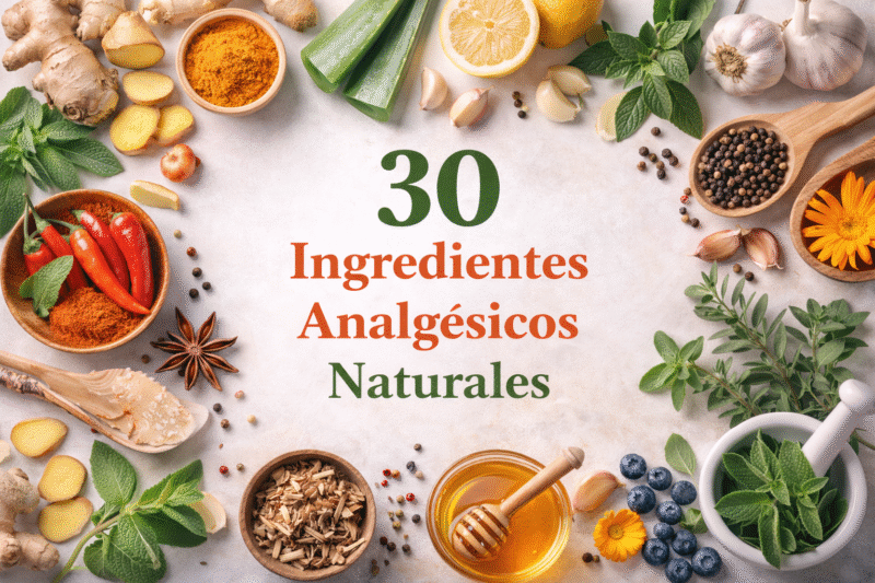 30 Ingredientes Analgésicos Naturales